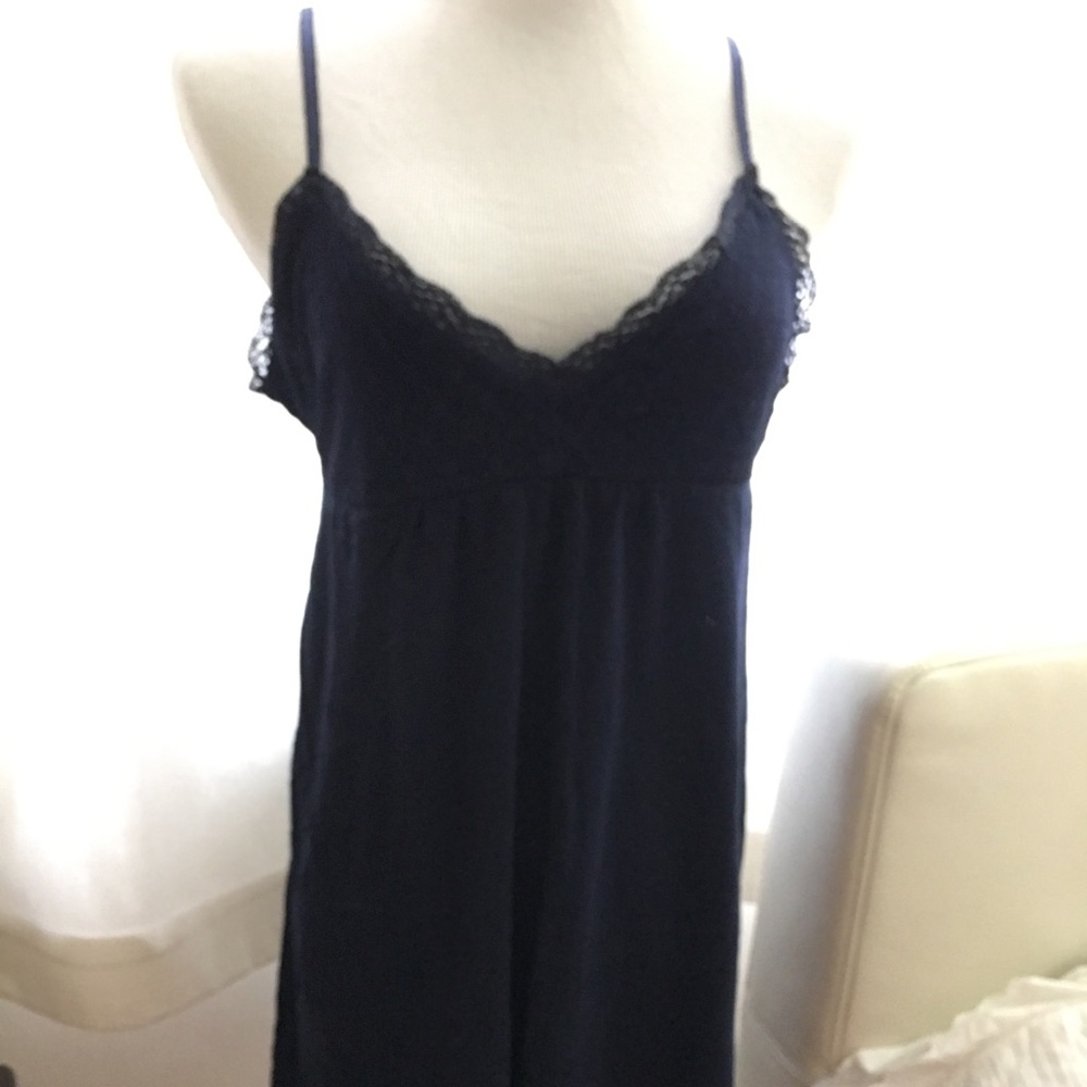 Gap Body Navy Blue lace slip on lingerie dress